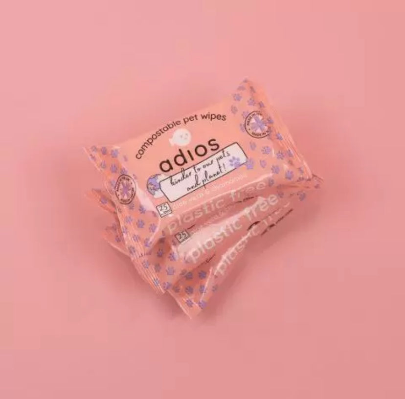 Compostable Pet Wipes (25 wipes)