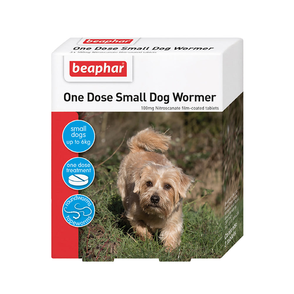 Beaphar Wormer Tablets | 3 Tablets | Small Dogs & Puppies