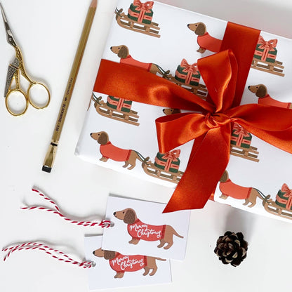 Dachshund Gift Tags x 4