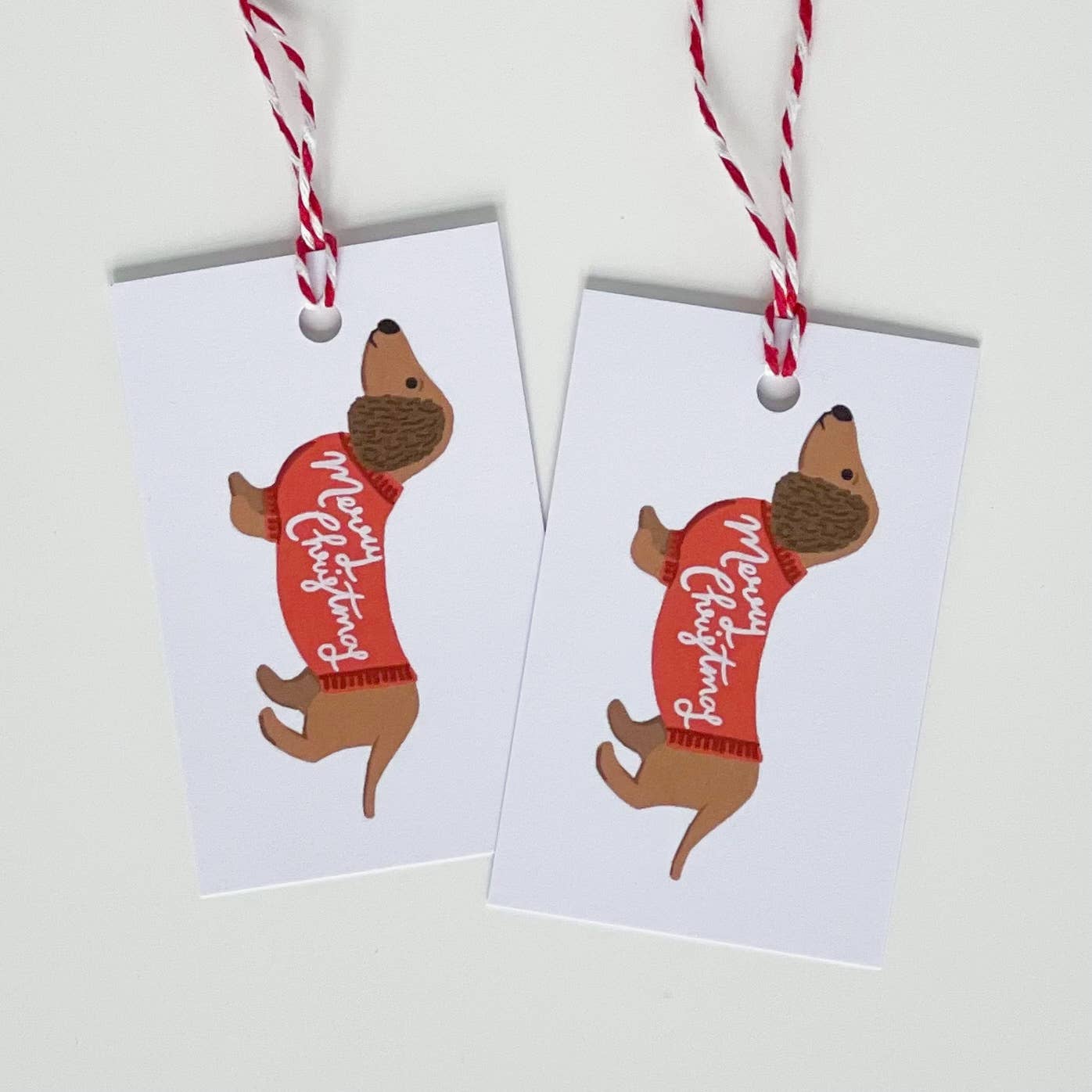 Dachshund Gift Tags x 4