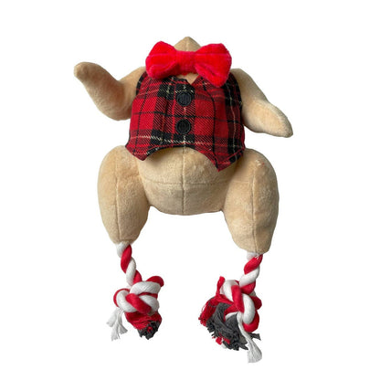 Happy Pet Christmas Ropee Turkey Toy