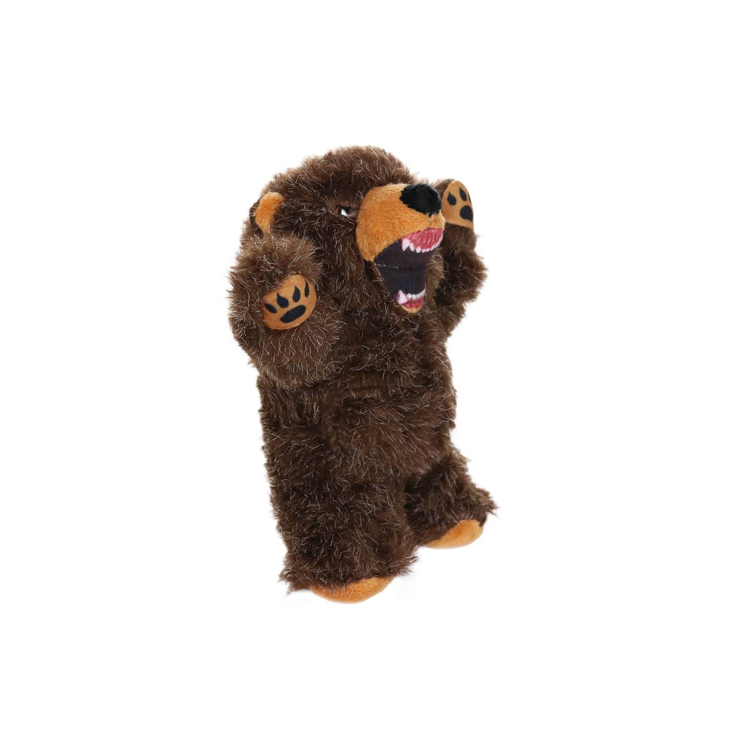 Mighty Jr Angry Animals Bear, Plush, Squeaky Dog Toy