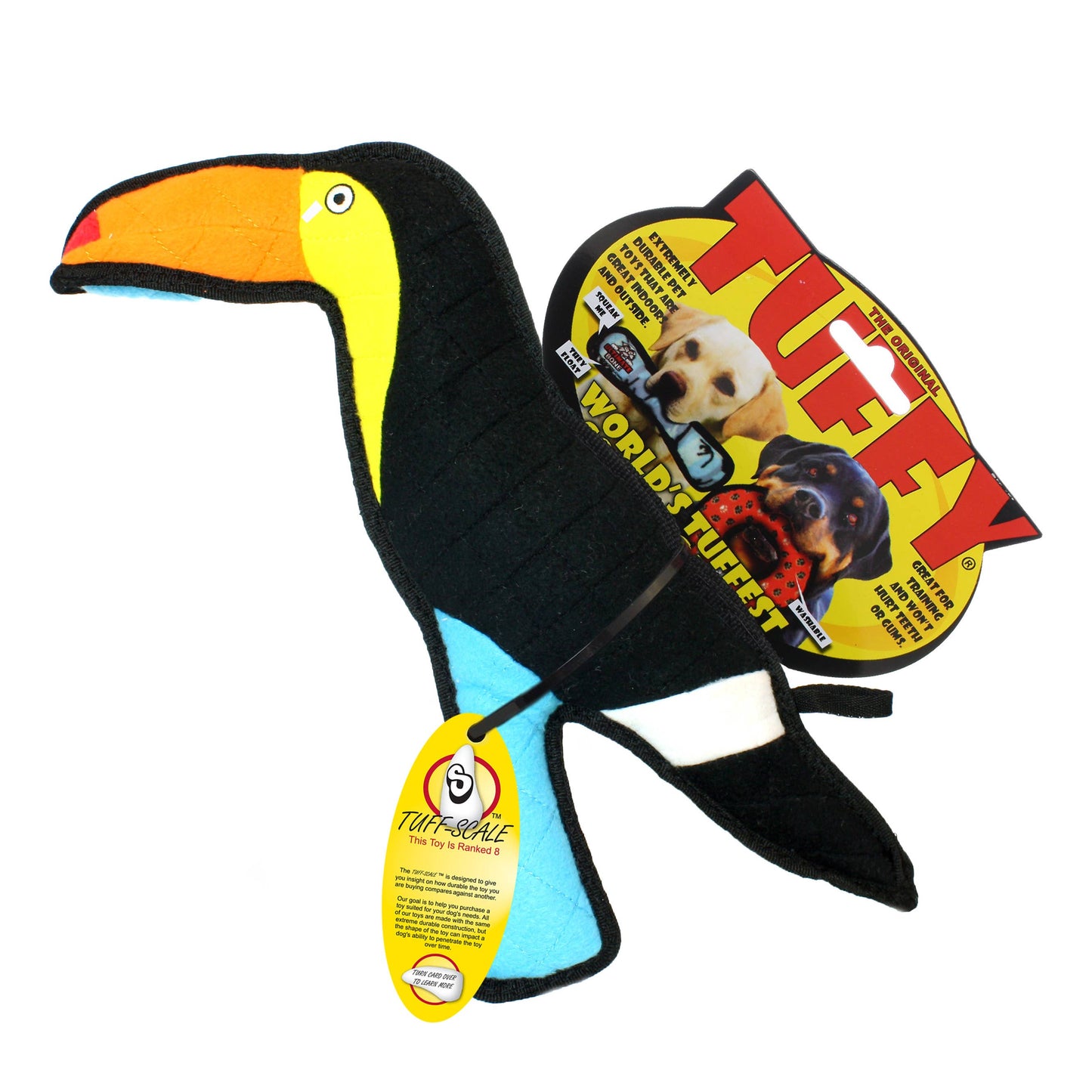 Tuffy Zoo Toucan, Tough, Durable Dog Toy