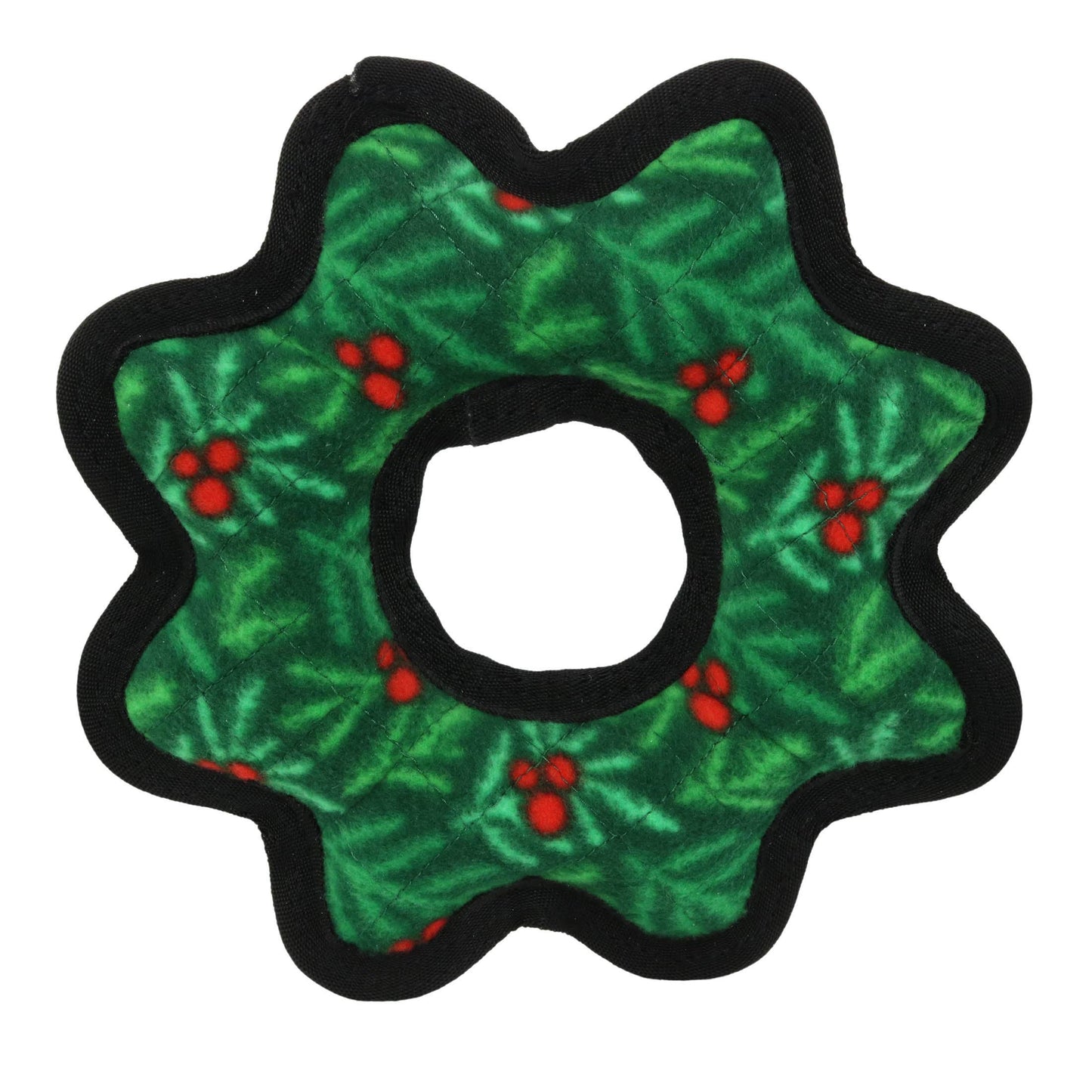 Tuffy Holiday Medium Gear Ring Wreath, Durable Dog Toy
