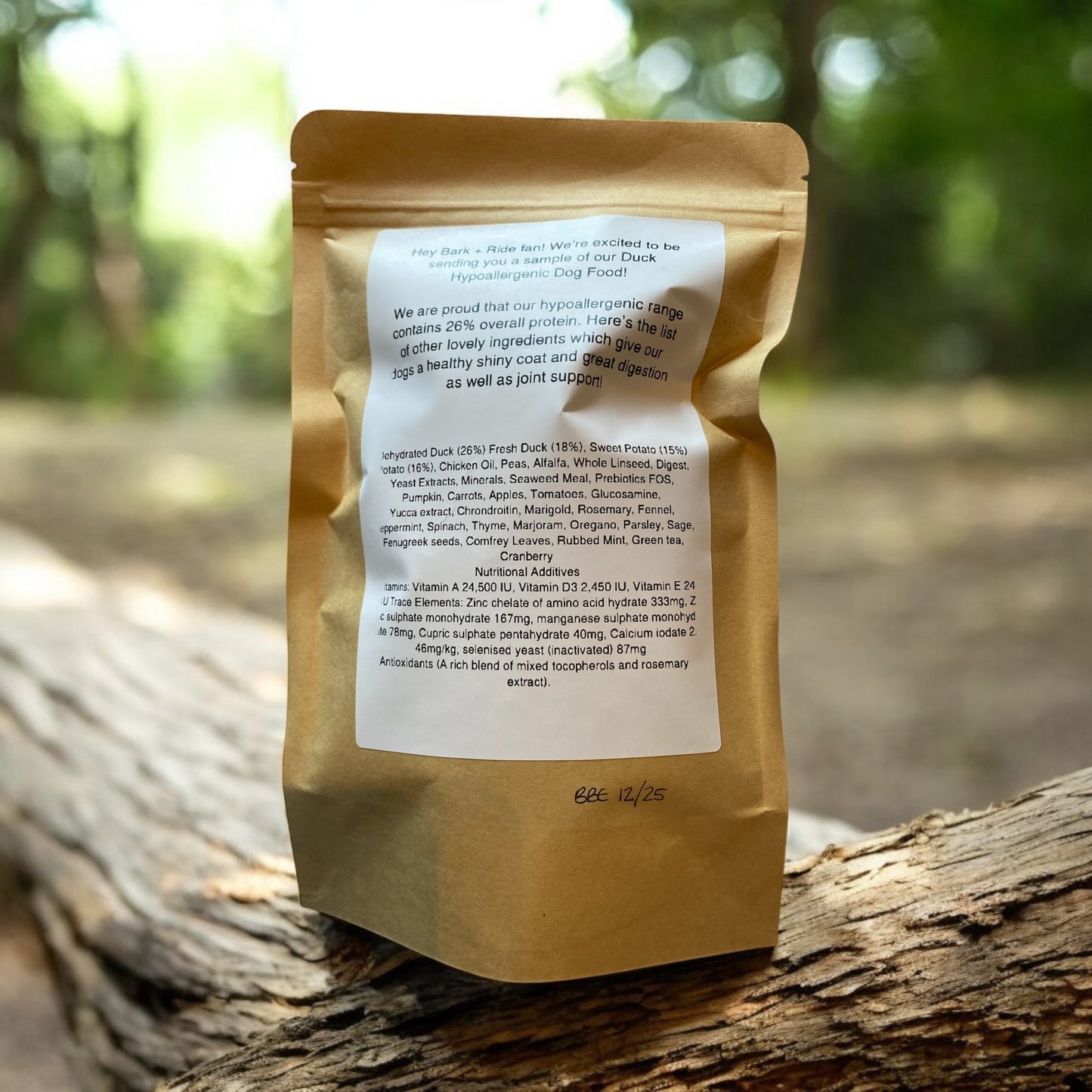 Sample Bag 200g- Grain & Gluten Free Dog Food (B2B)