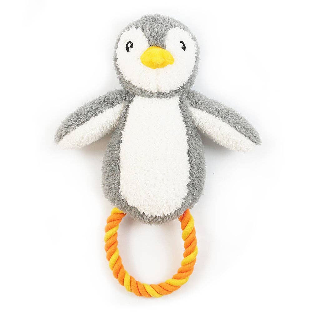 Pebble the Penguin Rope Dog Toy
