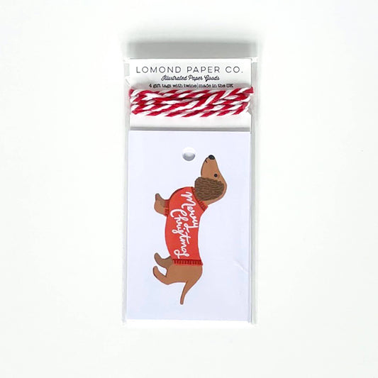 Dachshund Gift Tags x 4