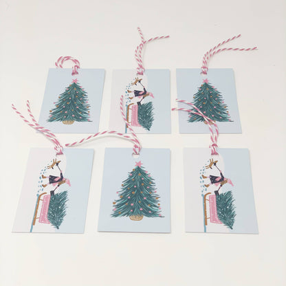 Winter Scene Gift Tags x 4