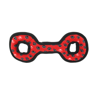 Tuffy Medium Tug-O-War - Red Paw, Squeaky Dog Toy