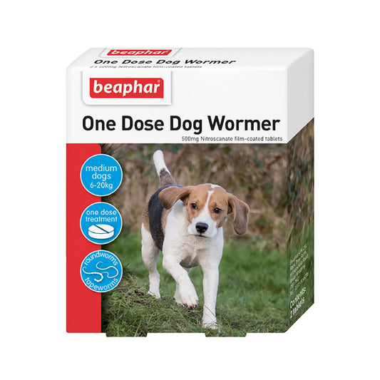 Beaphar Wormer Tablets | 2 Tablets | Medium Dogs