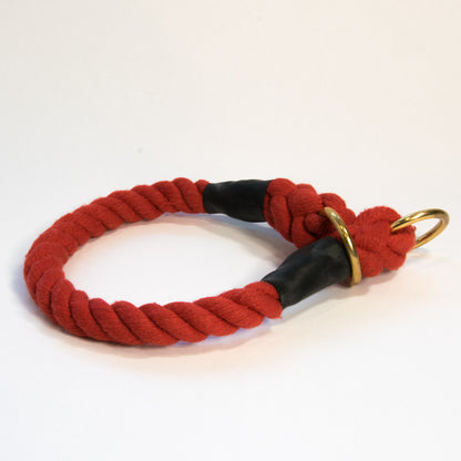 Cotton Rope Dog Slip Collar | 12mm