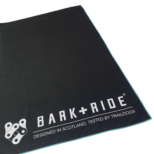 Trail Towel - Black unfolded